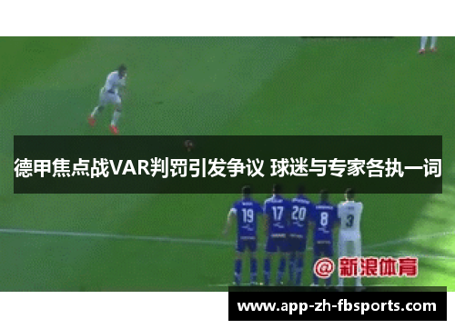 德甲焦点战VAR判罚引发争议 球迷与专家各执一词 德甲焦点战VAR判罚引发争议 球迷与专家各执一词